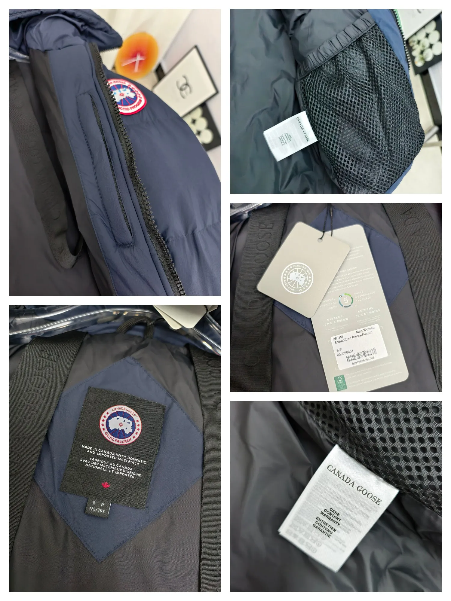 P940 Canada Goose Lawrence Down Jacket The Lawrence Down Jacket provides essential protection for everyday adventures and is made from sustainable Enduraluxe fabric with a durable soft touch. It features a quilted body, an adjustable down hood and a longer hem. Adjustable, down-filled, communicated hood. Two-way center front zipper increases range of motion and ventilation. The chin-protecting suede knit stand-up collar is soft and extra-comfortable. Inset rib-knit cuffs for added comfort and locked in heat. CORDURAD piping at the cuffs hem and reflective double-stripe grip tape at the back. Internal shoulder strap Color: black with red label black with black label azure blue Size: XS-2XL